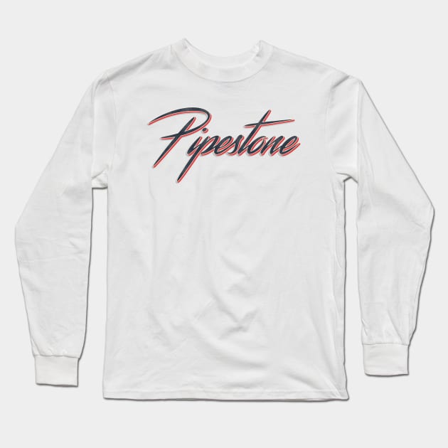 Pipestone City Long Sleeve T-Shirt by PowelCastStudio